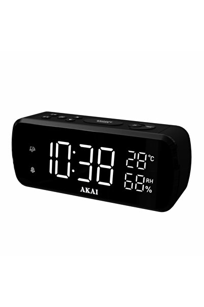 AKAI Radio cu ceas digital afisaj pentru temperatura si umiditate ACR-1080, i...