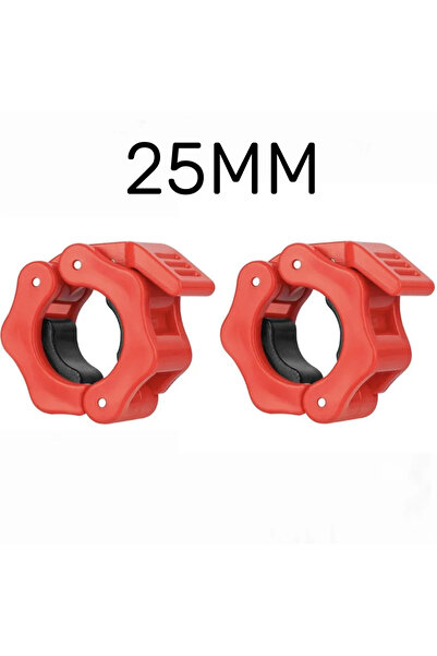 Choice 2PCS red-25mm 1/2Pcs 25/28/30mm Quick Release Barbell Clamps Spin Lock...