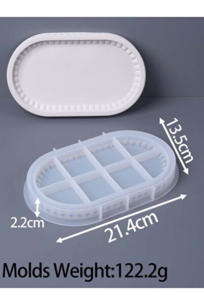 Choice1 large Bubble Beads Storage Tray Silicone Mold DIY Oval Jewelry Displa...