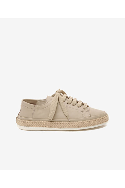 Greyder Kadın Vizon Hakiki Deri Sneaker Ayakkabı 5Y2SA33671