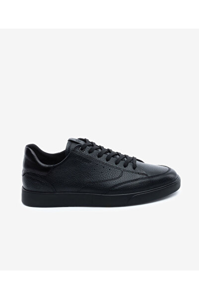 Greyder Erkek Siyah Hakiki Deri Sneaker Ayakkabı 5Y1CA64676