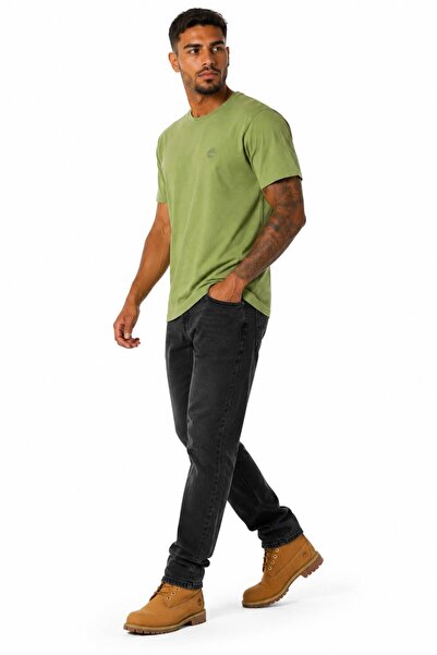 Timberland B0A2BPRBQ01-R Tricou cu mânecă scurtă Dunstan River pentru bărbați, tricou Verde