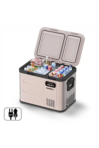 Coolist CLK50D 12/24V/220Volt 49 Litre Çift Bölmeli Outdoor Kompresörlü Bluet...