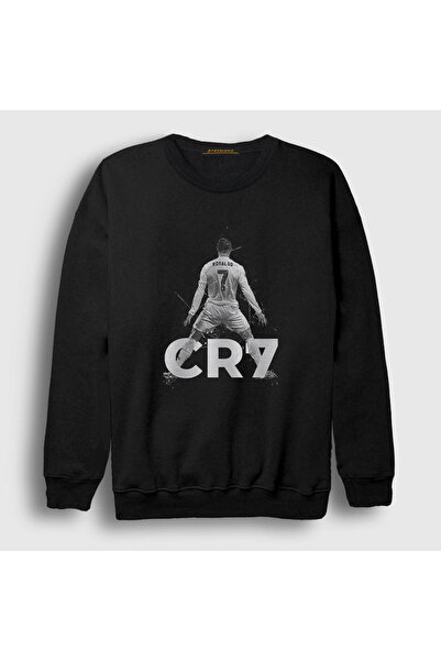 Presmono Unisex crna majica sa motivom fudbala Cr7 Cristiano Ronaldo 327227tt