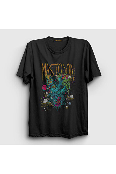 Presmono Unisex crni Monster Mastodon T-shirt 293258tt