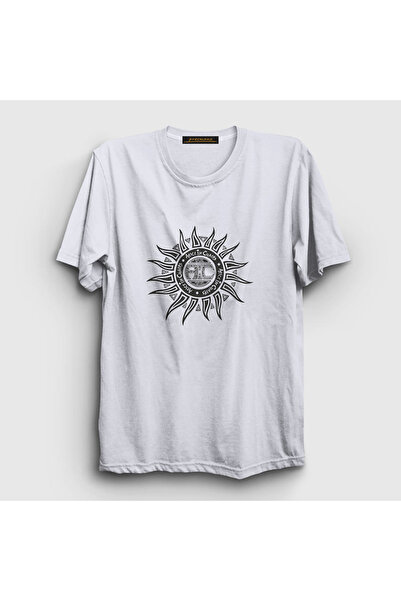 Presmono Unisex bela kapa Sun Alice In Chains T-shirt 7810tt