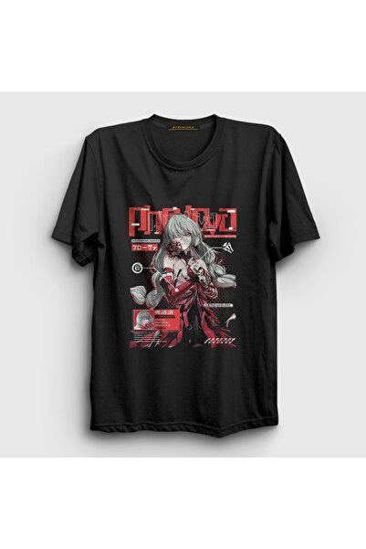 Presmono Unisex Black Phrolova Wuthering Waves T-Shirt 608511Tt