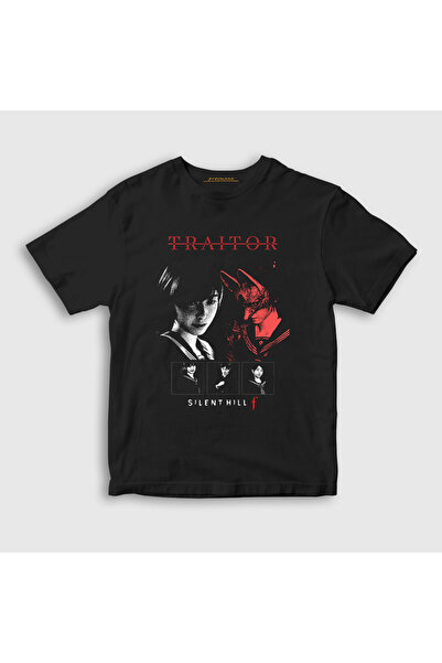 Presmono Unisex Kids Black Traitor Hinako Silent Hill F T-Shirt 610412Tt