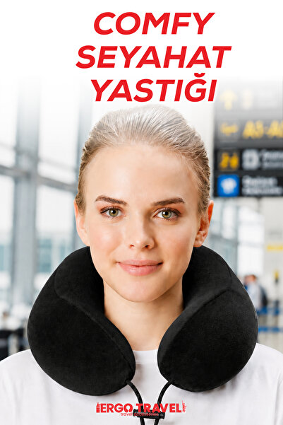 Viscofoam Comfy Ortopedik Seyahat Yastığı Visco Boyun Destekli Seyahat Yastığ...