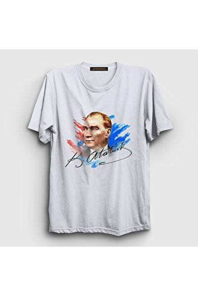 Presmono Unisex bela 19. maj 29. oktobar 23. april Potpis Ataturk T T-shirt 5...