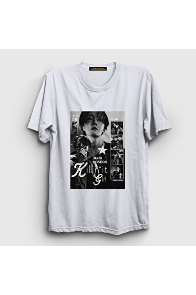 Presmono Unisex White Killin It Girl J-Hope Jung Hoseok T-Shirt 597893Tt