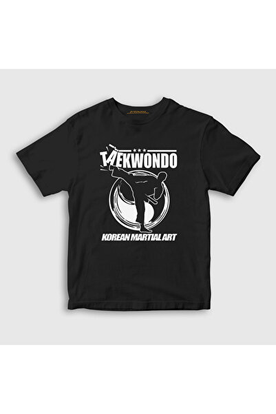 Presmono Unisex Kids Black Kick Taekwondo Ufc Mma Taekwondo T-Shirt 497968Tt