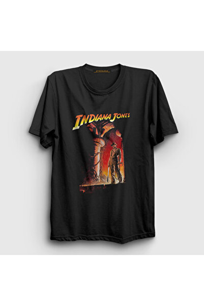 Presmono Унисекс мајица Siyah Temple Of Doom Film Indiana Jones 487850tt