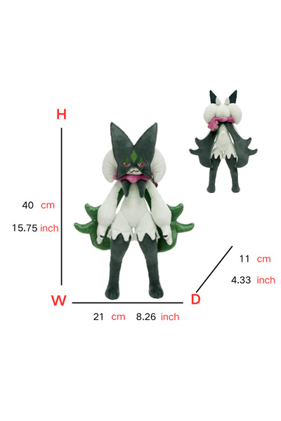 Choice Meowscarada 40cm Floragato Sprigatito Meowscarada Plush Toy Anime Figu...