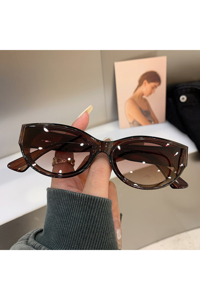 choice2 Brown Summer Retro Oval Frame Sunglasses UV400 Sun Shades for Women F...