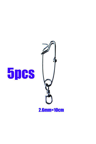 Choice 5Pcs 100mm Longline Fishing Snap Clips 5Pcs Stainless Steel Fishing Sw...