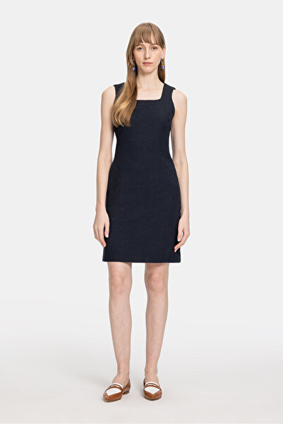 W Collection LACİVERT TÜVİT ELBİSE