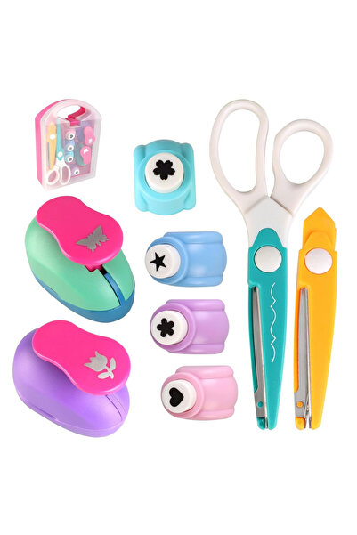 Choice 662 An 8-Piece Creative Hole Punch Set Perfect for DIY Scrapbooking an...