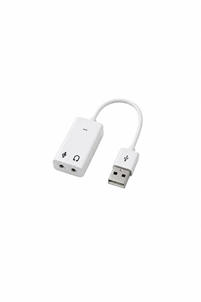 MVLH USB Harici Ses Kartı 7.1 Kanal Çift 3.5 mm Mikrofon ve Kulaklık Çevirici...