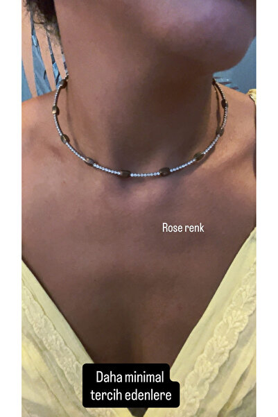 gozdeasutayaccessory Rose Sparkling Choker