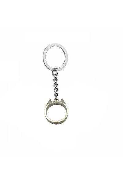 Herşey Nota Cat Ear Ring Unisex Keychain – Cute and Modern Design