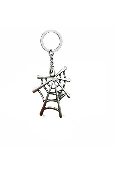 Herşey Nota Gothic (Gothic) Unisex Keychain with Spider Web Figure – Dark Ele...