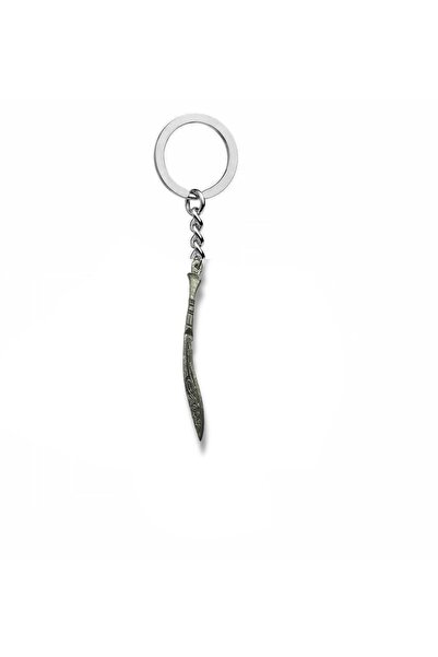 Herşey Nota Antique Sword Figured Keychain – Zamak Plated Unisex Gothic Acces...