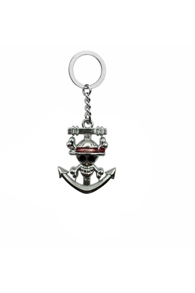 Herşey Nota Breloc din metal One Piece cu figură de pirat – Accesoriu anime u...