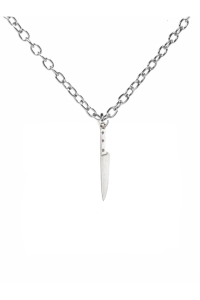 Herşey Nota Chef Knife Figured Necklace – Gastronomy Themed Unisex Jewelry wi...