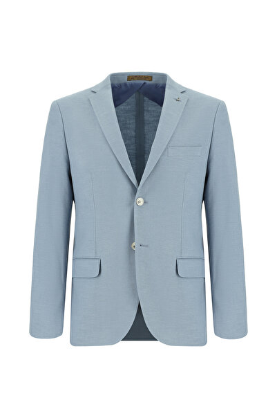 Abdullah Kiğılı 7 Drop Super Slim Fit Eksra Dar Kesim Yünlü Klasik Ceket