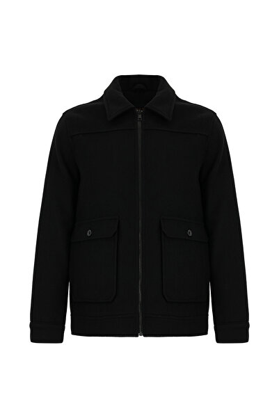 Abdullah Kiğılı Sports Woolen Bomber Jacket Coat