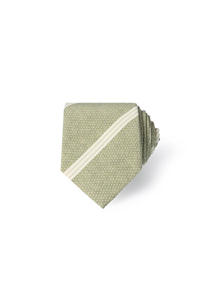 Abdullah Kiğılı Striped Silk Tie