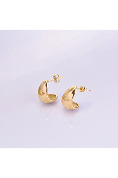 Choice Gold-color European, American and Korean version stainless steel stud ...