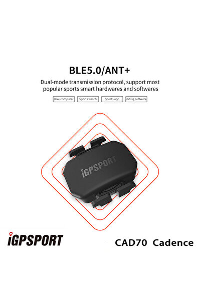 iGPSPORT 1PC CAD70 Smart Sensor Kit, Cadence CAD70 Speed SPD70 Heart Rate Mon...