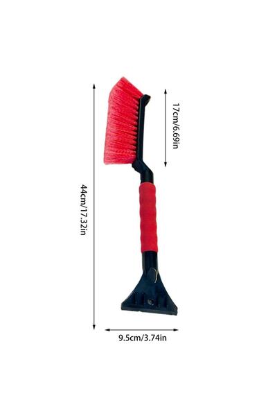 choice2 Red 2 in 1 Car Snow Brush and Ice Scraper Car Scraper Snow Brush Ergo...