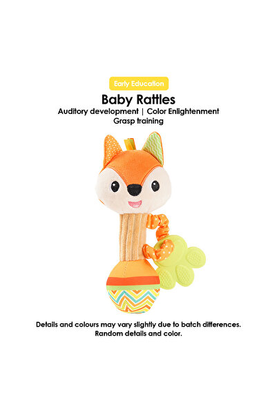 Choice SYB-Fox Baby Rattles Soft Stuffed Animal Rattle Hand Grip Baby Toys Sh...