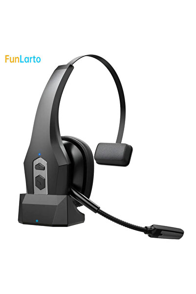 Choice Black Bluetooth Headset for Truck Drivers, Single Ear Wireless Headpho...
