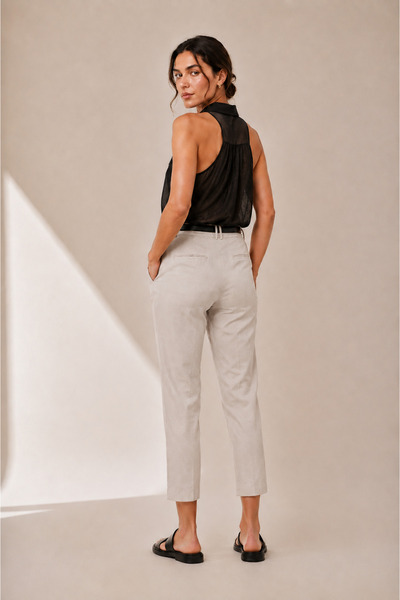tierra store Pamuklu Vual Kumaş Kolsuz Geniş Kalıp Oversize Siyah Kadın Gömlek
