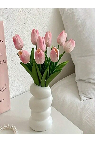 Choice Light Pink A Set of 6 Artificial Tulips, Suitable for Home Decoration ...