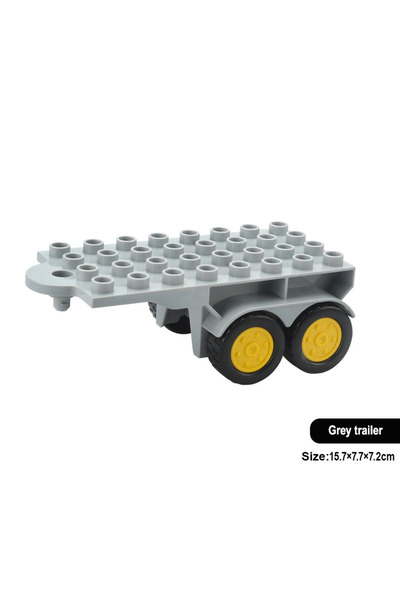 Choice23 trailer A Trailer Car Motorcycle Boat Big Building Blocks Collocatio...
