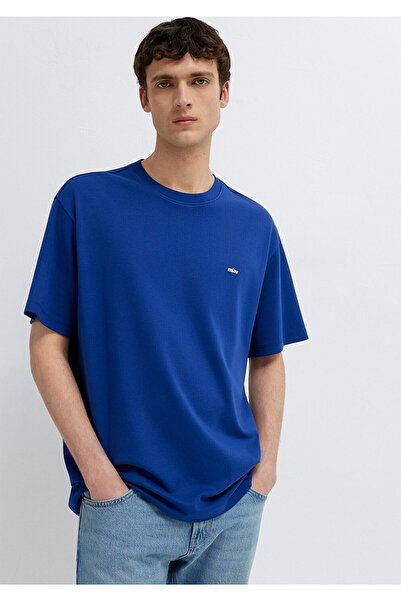 Mavi Miav Printed Navy Blue T-Shirt Loose Fit / Comfortable Loose Cut 0613568...