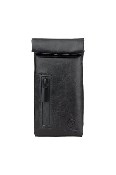 Choice3 Black FIREDOG Smell Proof Pouch with Zipper Carbon Lined PU Leather H...