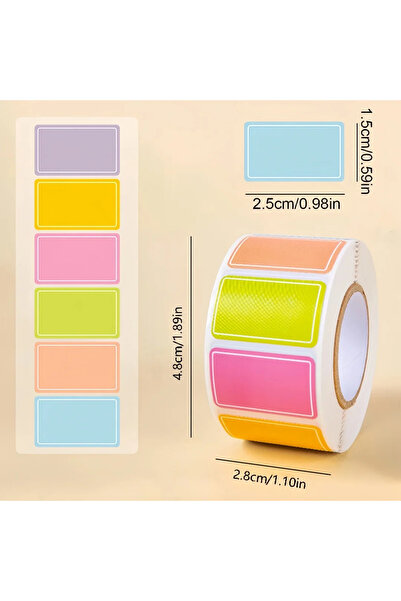 Choice 500 Pcs colorful 500PCS Waterproof Tear Resistant Colorful Label Stick...