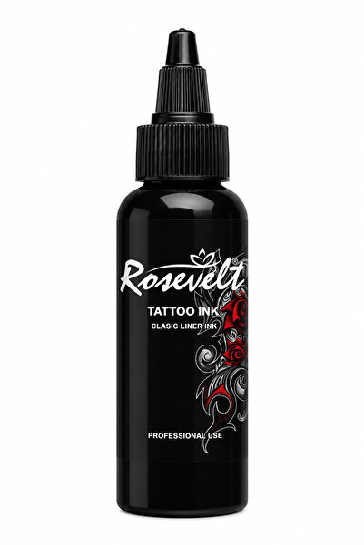 ROSEVELT Tattoo Ink Siyah Dövme Boyası Dolum Çizgi Boyası 30 ml