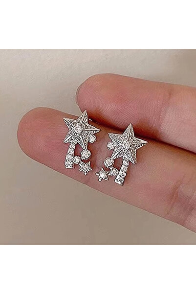 Choice E4032 Huitan Exquisite Star Stud Earrings for Women Fashion Female Eng...