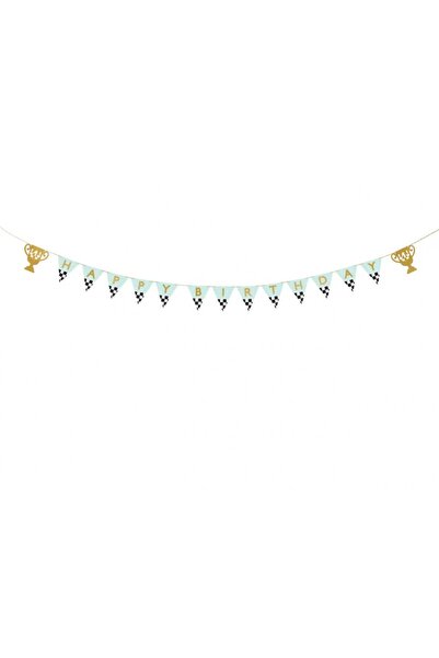 Ikonka Banner decorativ Happy Birthday Champion 2.5m