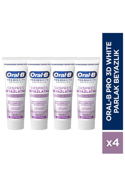 Oral-B Pro 3D White Advanced Ekspres Beyazlık Parlak Beyazlık Diş Macunu 75 m...