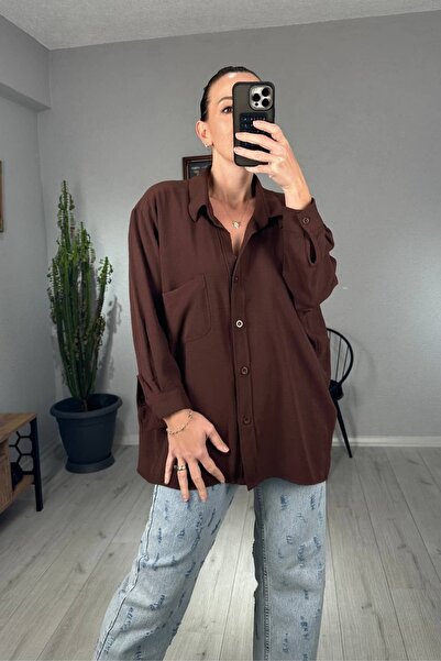 lady special Πουκάμισο Ayrobin Oversize με τσέπες