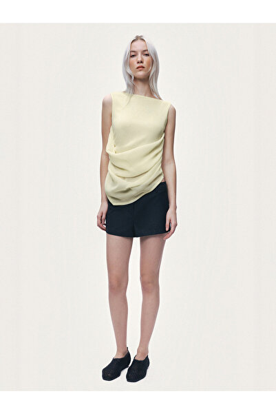Nocturne Dökümlü Drape Detaylı Bluz