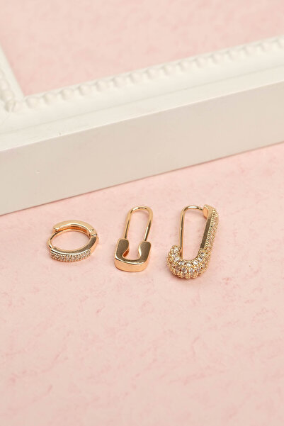 Jack Ferrero 3-Piece Needle Steel Earrings